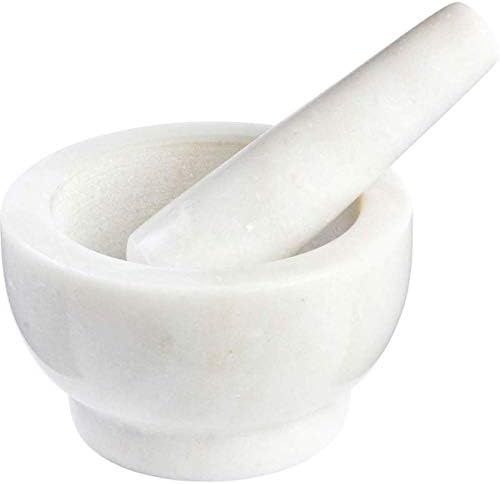 HealthSmart Marble Mortar and Pestle, Easily grind grains, herb, spices, and add depth and flavor to | Amazon (US)