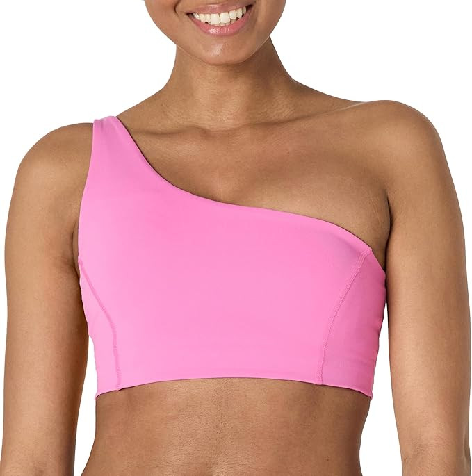Amazon Essentials Women's Active FormFlex Buttery Soft Light Support One Shoulder Strappy Back Sp... | Amazon (US)