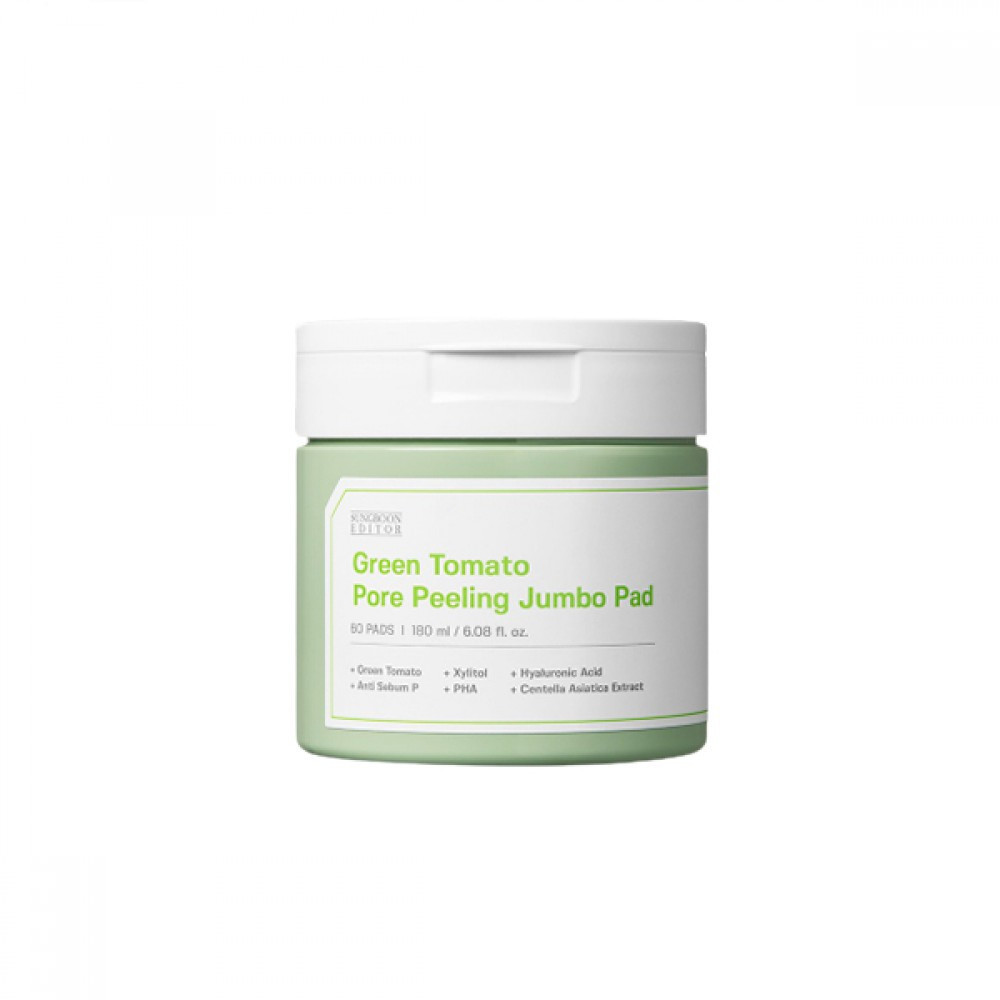 SUNGBOON EDITOR - Green Tomato Pore Peeling Jumbo Pad - 180ml | STYLEVANA