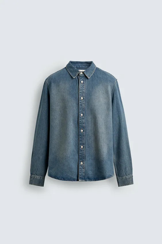 COTTON-LYOCELL DENIM OVERSHIRT | Zara UK