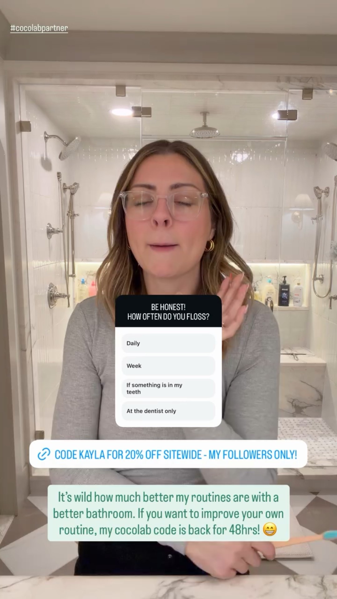 Coco Floss is a game changer. Use code KAYLA for 20% off the entire site!

#LTKmorningroutine #LTKdayinmylife #LTKgrwm