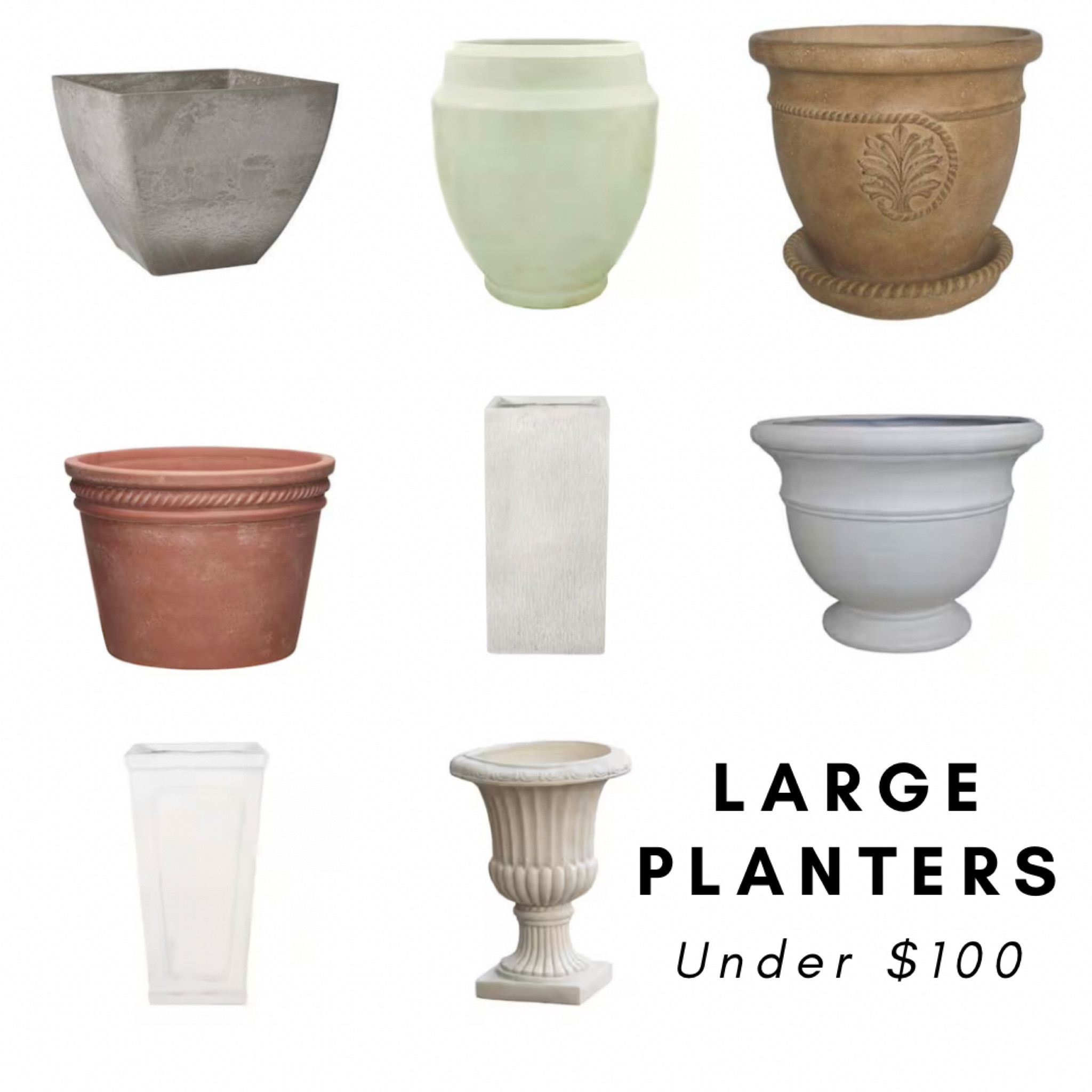 Large planters under $100 

#LTKSeasonal #LTKunder100 #LTKhome