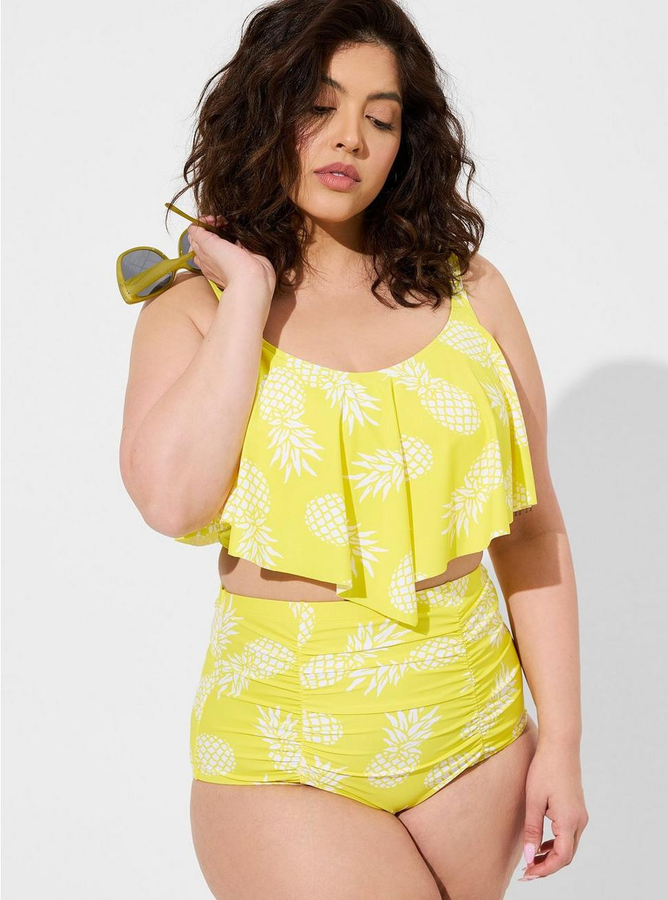 High Rise Ruched Swim Bottom | Torrid (US & Canada)