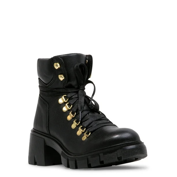 Steve Madden Women's Hint Lace Up Boot - Walmart.com | Walmart (US)