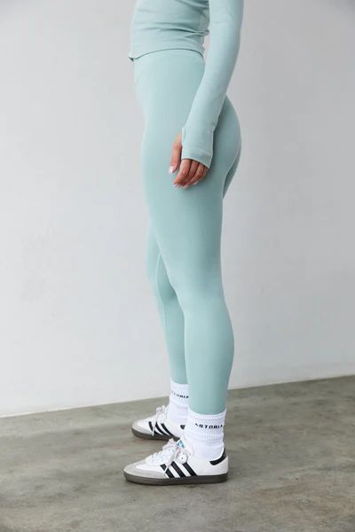 Astoria CONTOUR Ribbed Seamless Legging - Seafoam | astoria activewear