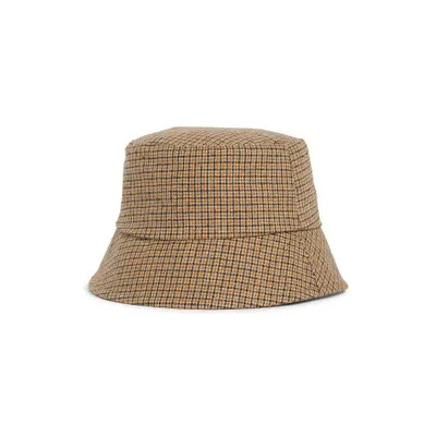 Nordstrom Check Bucket Hat in Khaki at Nordstrom | Nordstrom