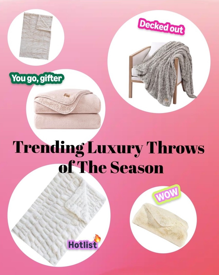 Trending luxury throws & bedding of the season 🤩 Hard to complain snuggled up underneath any of these😍

#LTKCyberWeek #fyp 

#LTKGiftGuide #LTKHoliday #LTKSaleAlert