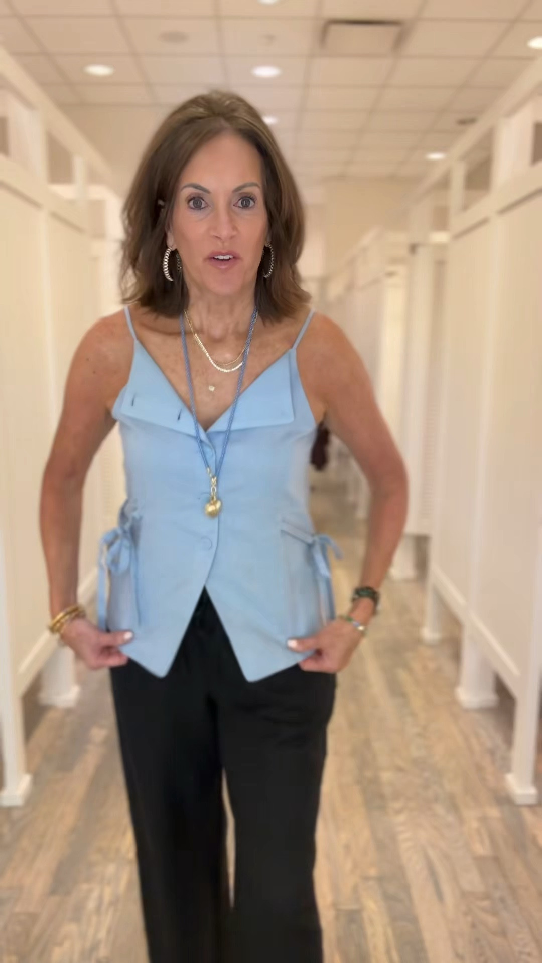 Side tie linen blend vest a small would stick with my true size medium 
Pull on linen blend pants - small regular available in petite and size tall but tall is on pre-order 

Spring outfit 
Vacation style 
Summer parties 

#LTKMidsize #LTKTall #LTKSaleAlert