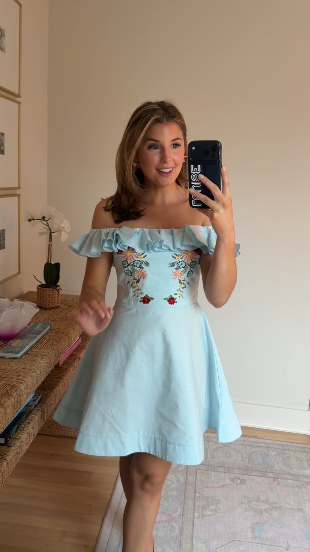 Beautiful new arrival! Would be perfect for a garden party wedding or summer getaway! 🩵 wearing a S