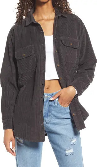 Always Golden Oversize Cotton Corduroy Shirt Jacket | Nordstrom
