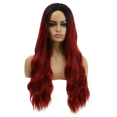 SUCS Long Women s Wig - Natural Synthetic Wig Shadow Curly Wig For Women | Walmart (US)