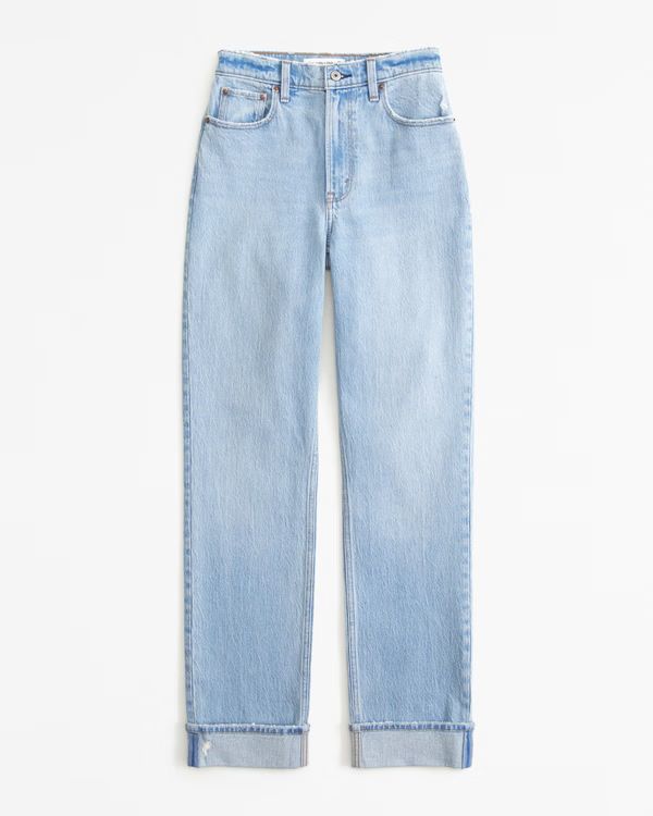 Women's Ultra High Rise 90s Straight Jean | Women's Bottoms | Abercrombie.com | Abercrombie & Fitch (US)