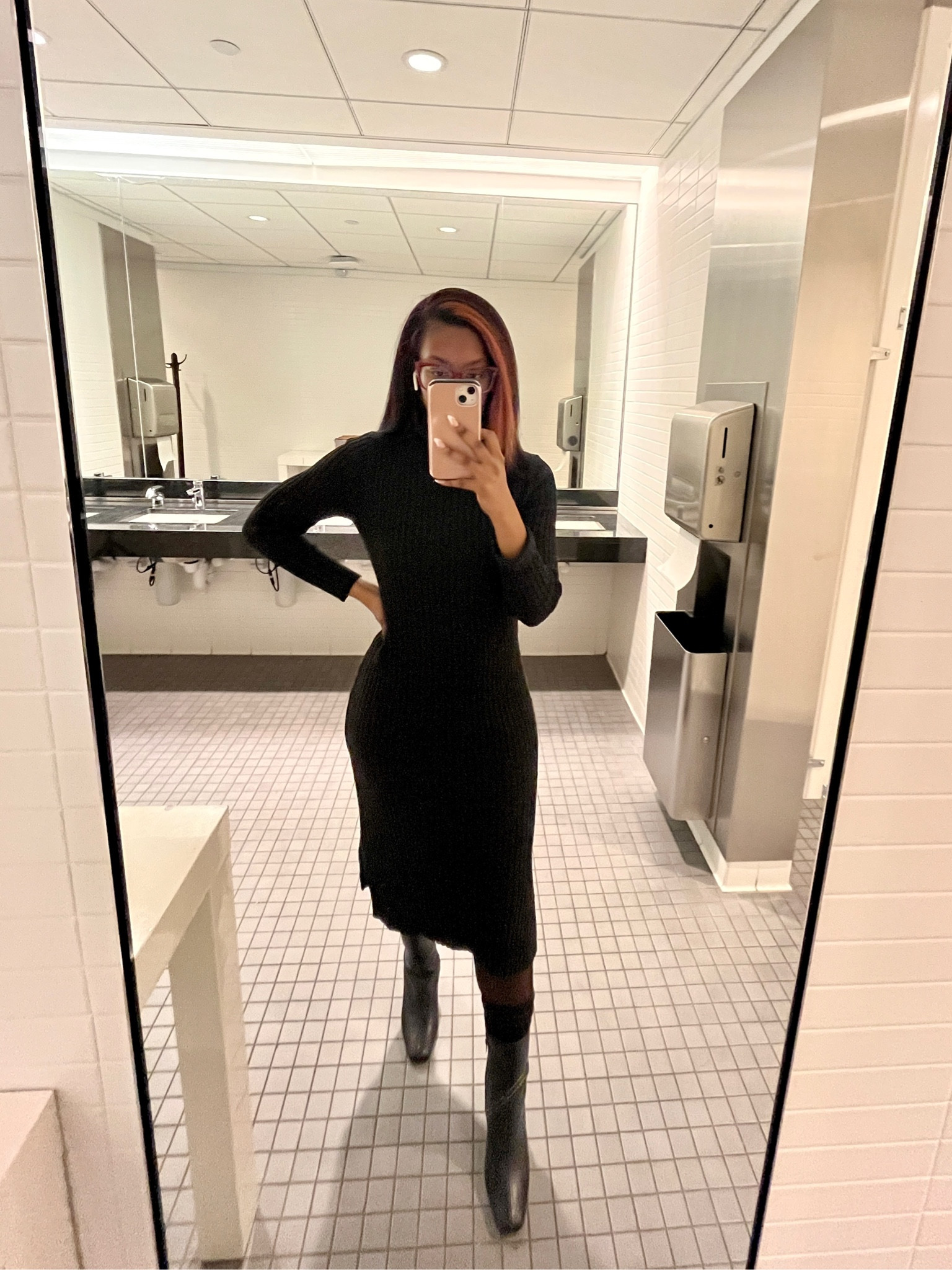 black turtleneck sweater 