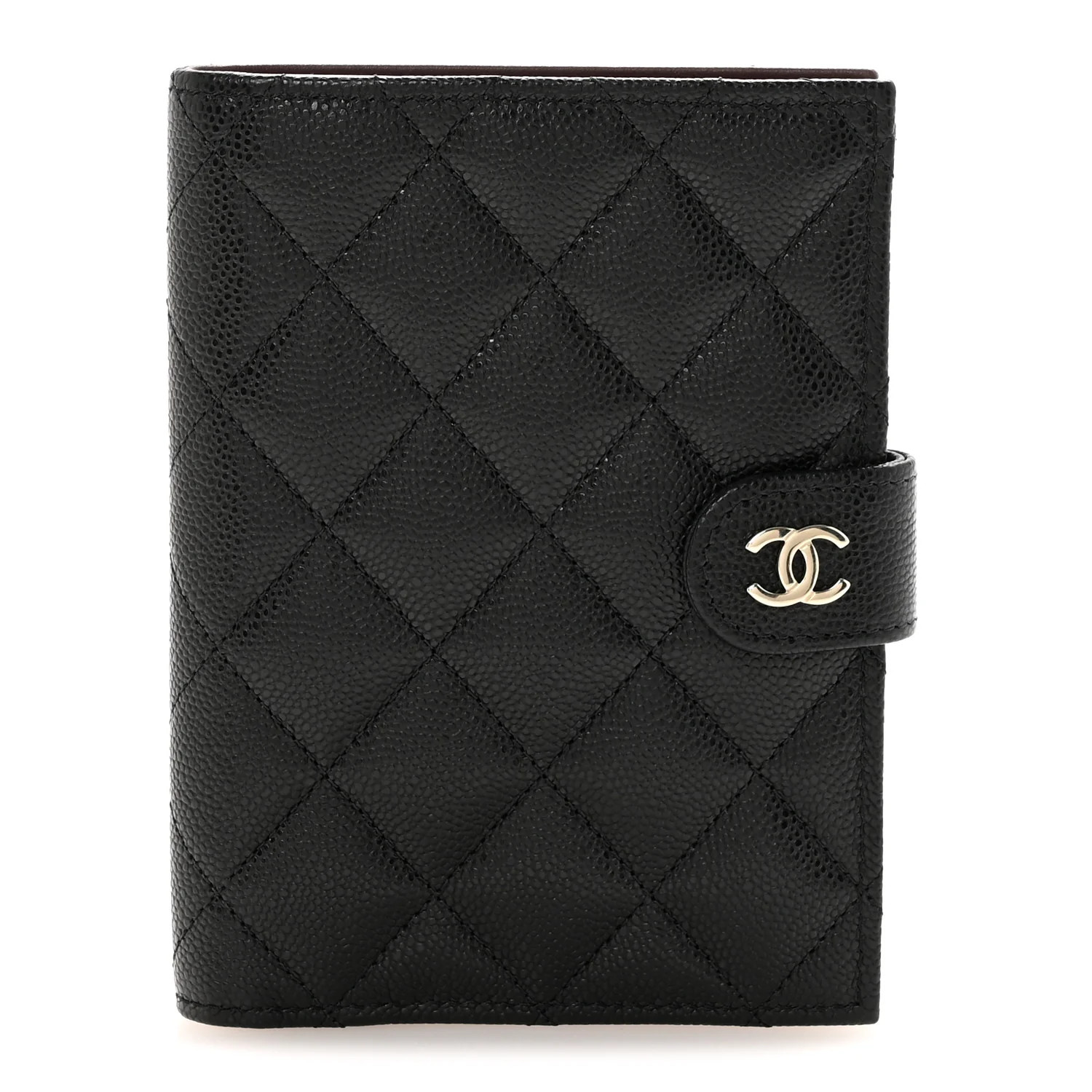 Caviar Quilted Passport Holder Black | FASHIONPHILE (US)