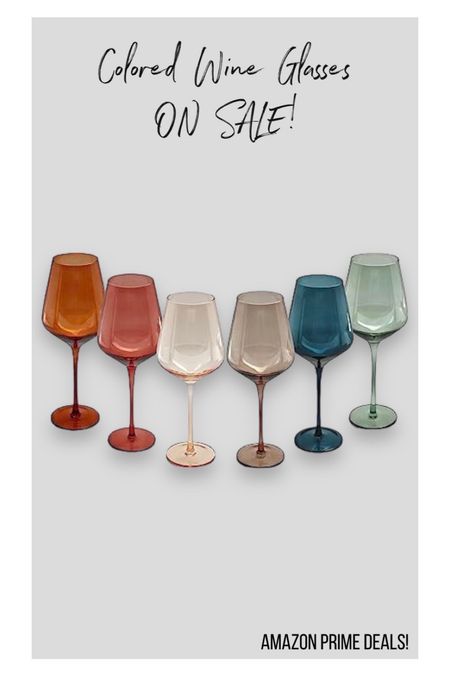 Beautiful stemmed colored glass wine glasses ON SALE!


#LTKxPrime #LTKGiftGuide #LTKHoliday