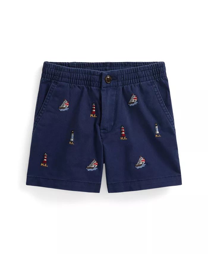 Polo Ralph Lauren Toddler and Little Boys Polo Prepster Embroidered Chino Shorts - Macy's | Macy's