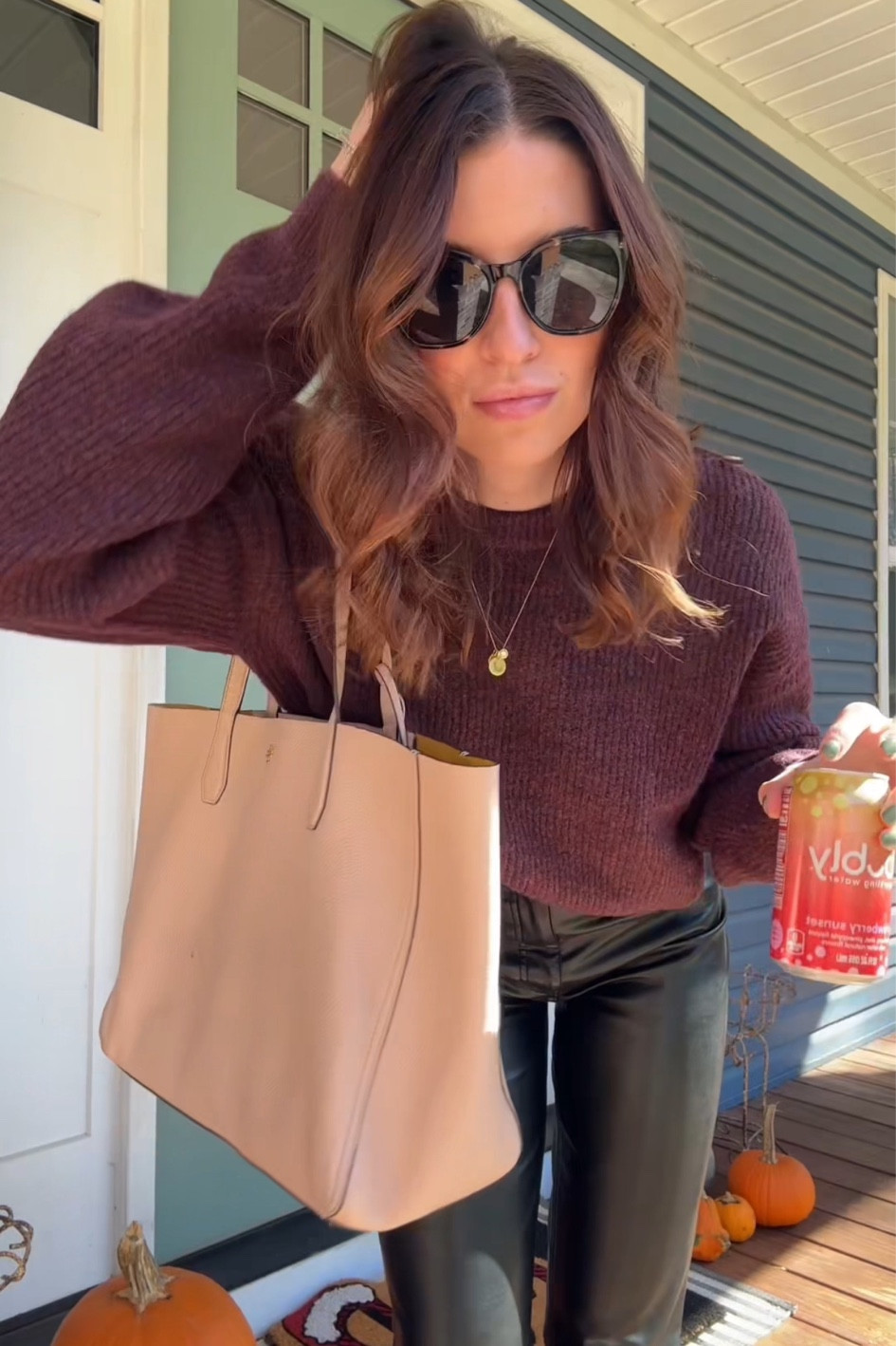 Wearing a L in the sweater
Sized down 1 in curve love pants - 26