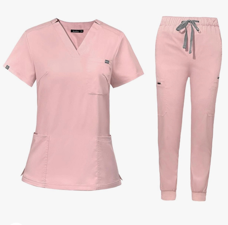 Pink Work Scrubs