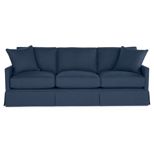 Auburn Sofa, Indigo Linen | One Kings Lane