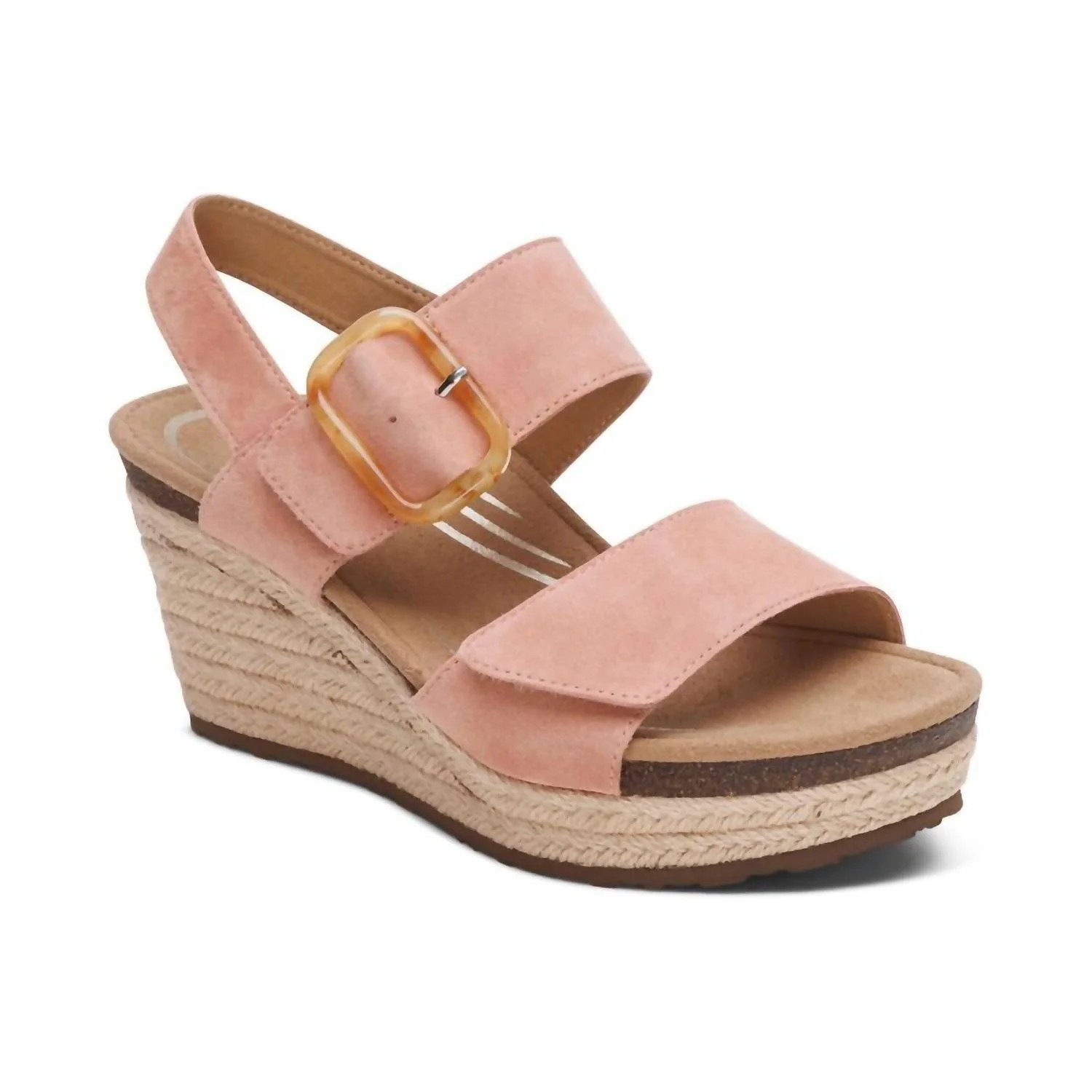 Women's Ashley Arch Support Wedge In Rose | Shop Simon