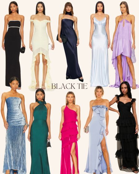 Black tie wedding guest options for all your weddings this year!! Formal dresses, summer dress, and more