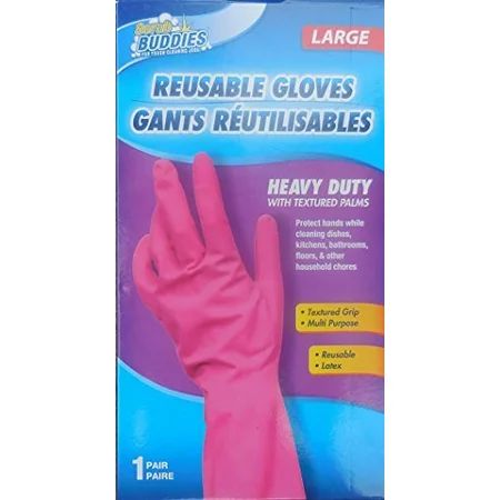 scrub buddies ladies kitchen bathroom dishes floors all purpose cleaning gloves pink | Walmart (US)