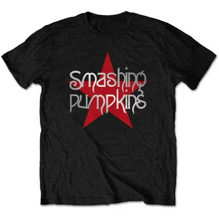 Men s Smashing Pumpkins Star Logo T-shirt Medium Black | Walmart (US)