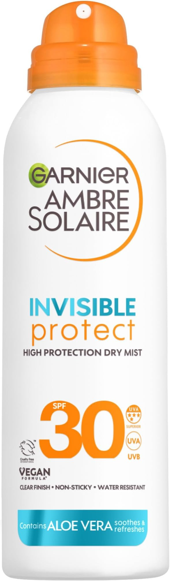 Garnier Ambre Solaire Face SPF Invisible Protect Dry Mist SPF 30, Fast Absorbing, High UVA & UVB ... | Amazon (UK)
