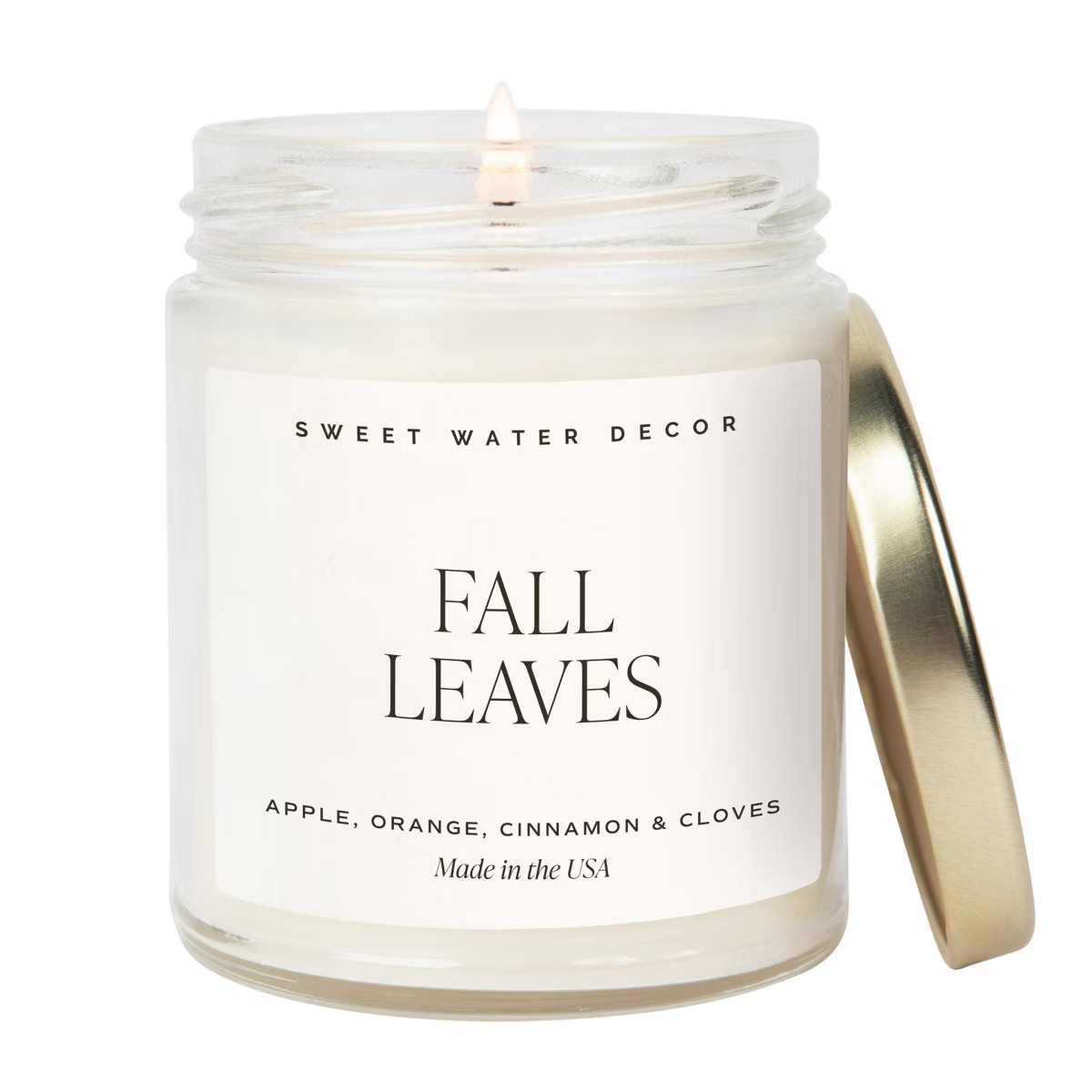 Sweet Water Decor Fall Leaves - 9oz Clear Candle | Target