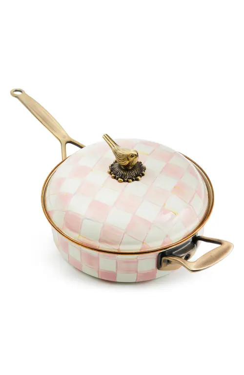 MACKENZIE CHILDS Rosy Check Enameled Steel 3-Quart Sauté Pan at Nordstrom | Nordstrom
