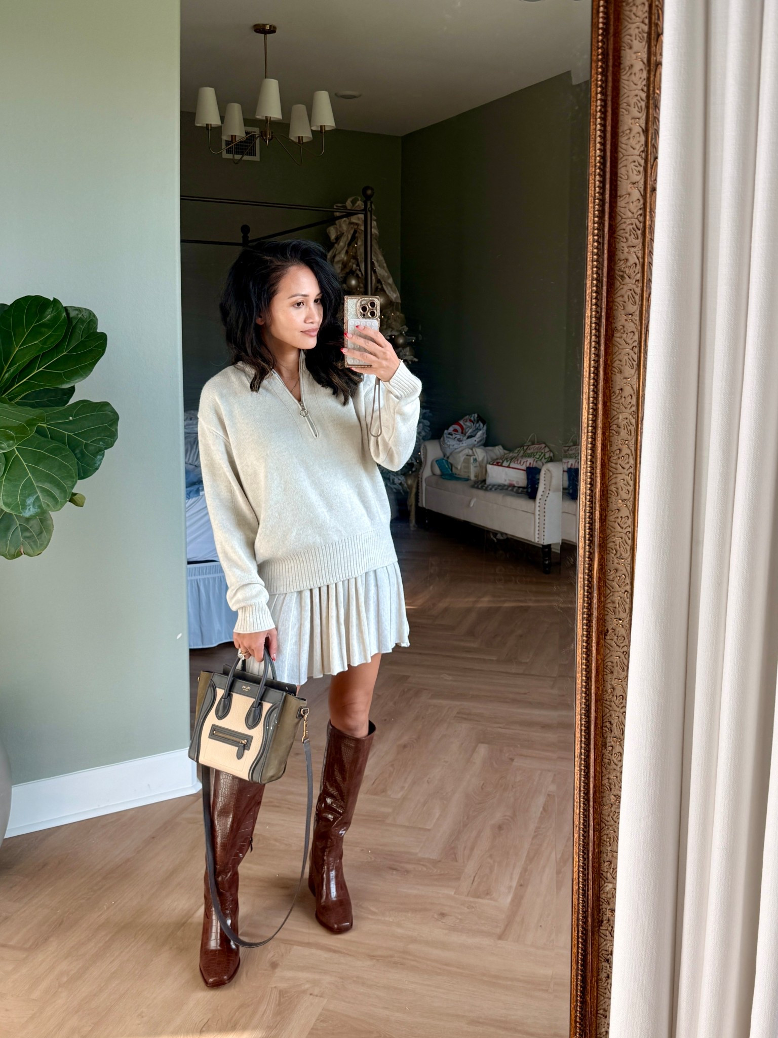 Sweater and skirt set 

#LTKPetite #LTKootd #LTKgrwm