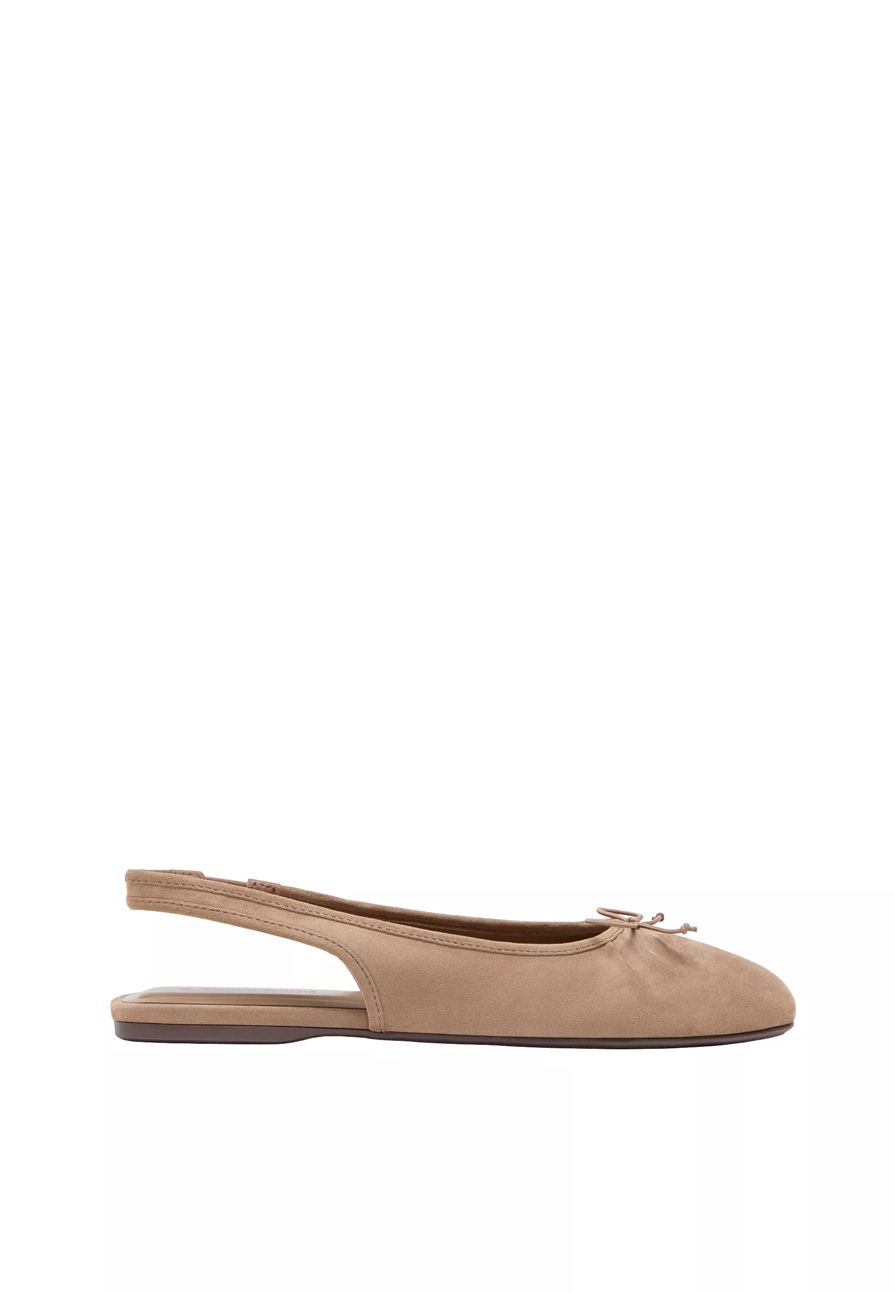 Faux suede slingback ballet flats - Women's Mocacos Nuevo | Stradivarius United Kingdom | Stradivarius (UK)