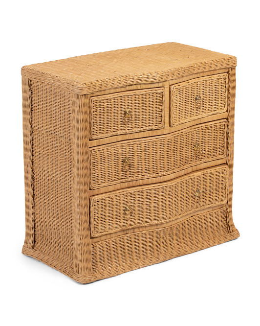 29in 4 Drawer Woven Dresser | Marshalls