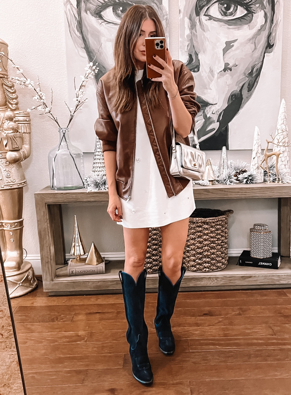 Obsessed with these new Lucchese boots in this navy suede! Size down 1/2 size! (Exact dress is Zara)

#LTKGiftGuide #LTKSeasonal #LTKshoecrush