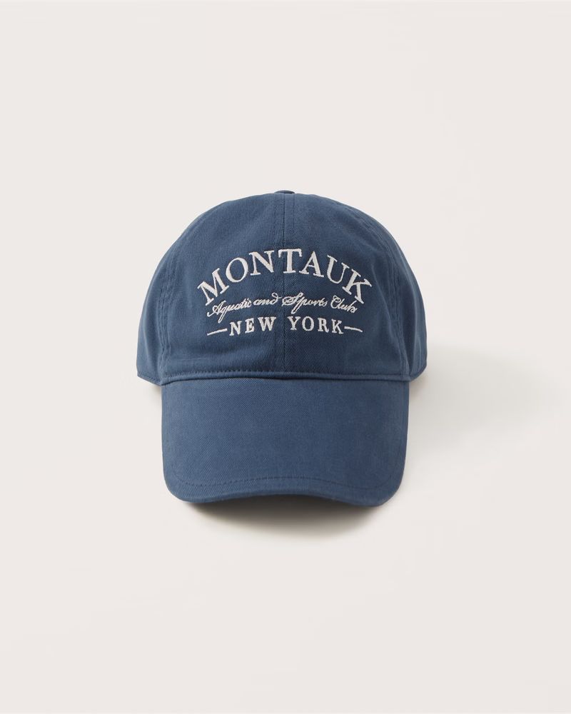 Women's Twill Graphic Baseball Hat | Women's Accessories | Abercrombie.com | Abercrombie & Fitch (US)