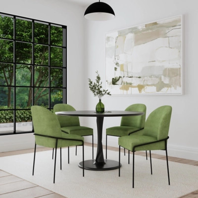 Kinfine USA Inc. HomePop Modern Dining Chair, Loden Green | Ashley Homestore