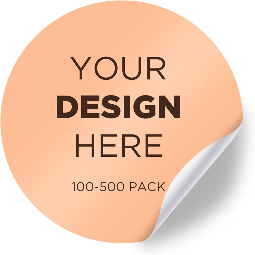100-500 Custom Stickers Personalized Business Labels Decals, 1.5"-10" Customized Your Own Waterpr... | Amazon (US)