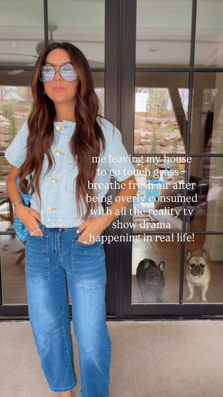 Cute new denim top from Walmart runs TTS. Loving these Amazon barrel denim. Fun way to try this style look for less! 

#LTKmomlife #LTKWorkwear #LTKselfcare