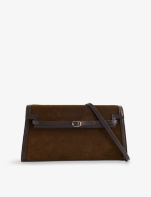 Truffle Suede Shoulder Bag | Selfridges