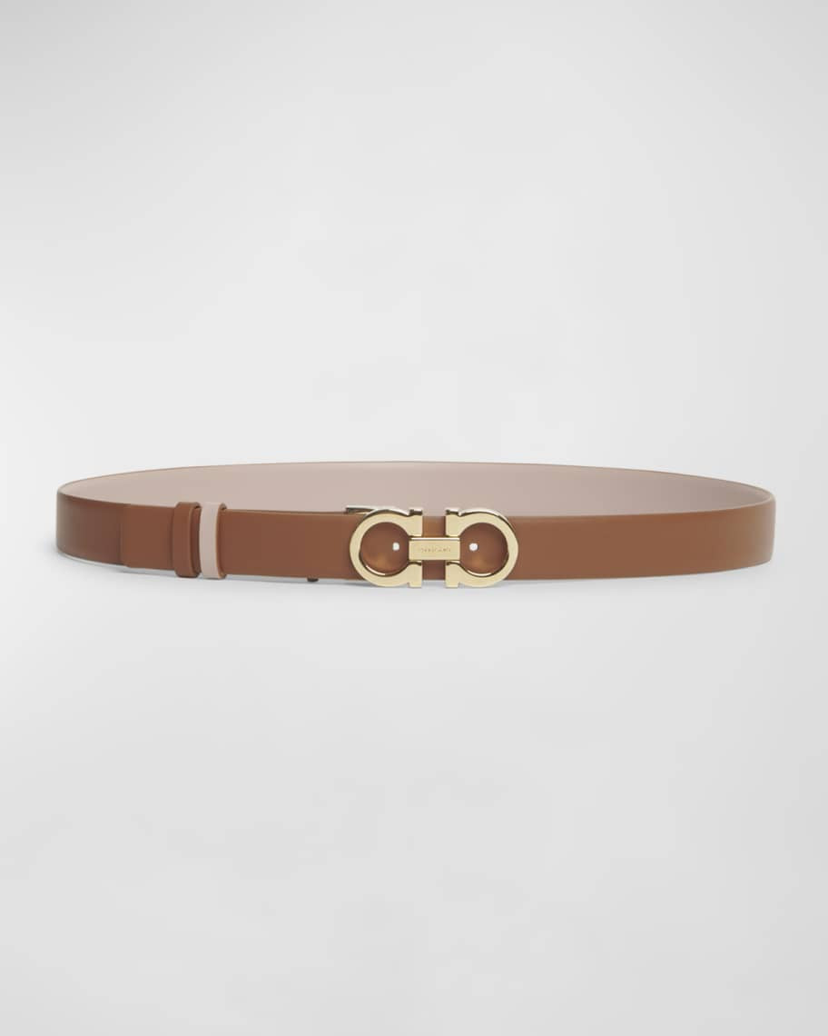 Ferragamo Reversible Gancini Leather Belt | Neiman Marcus
