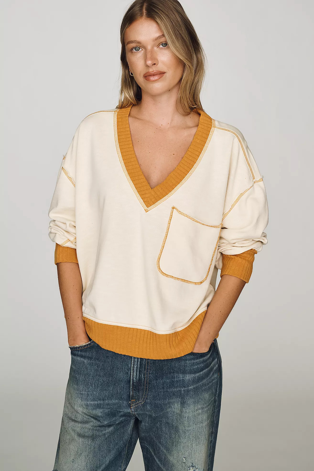 Pilcro Montana Pocket Knit Top | Anthropologie (US)