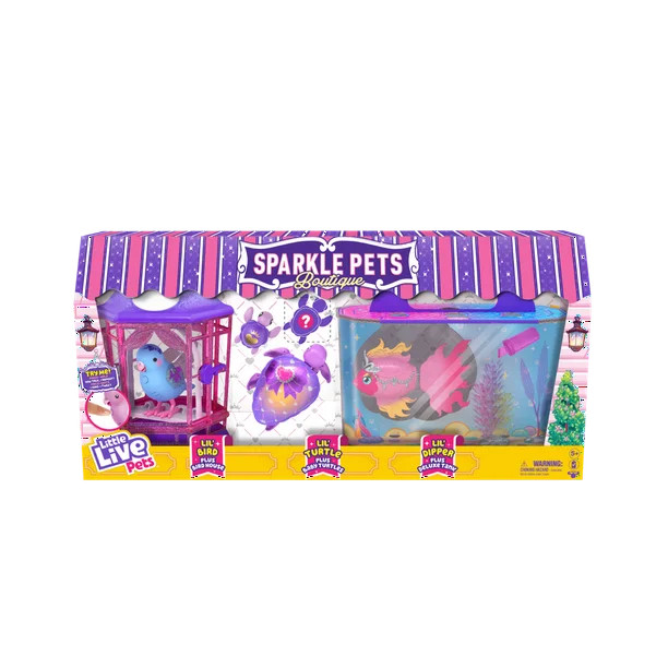 Little Live Pets - Sparkle Pets Boutique | Interactive Toy Pets Including a Light Up Bird, Fish i... | Walmart (US)