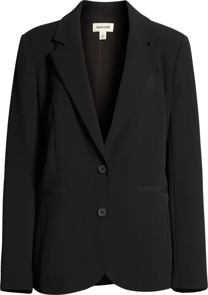 Oversize Curve Hem Blazer | Nordstrom