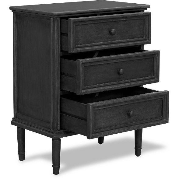 Webster 3 Drawer Storage Cabinet Dark Gray - Finch | Target