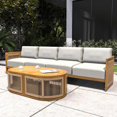 Acacia 4 - Person Patio Conversation Sets With Cushions | Wayfair North America