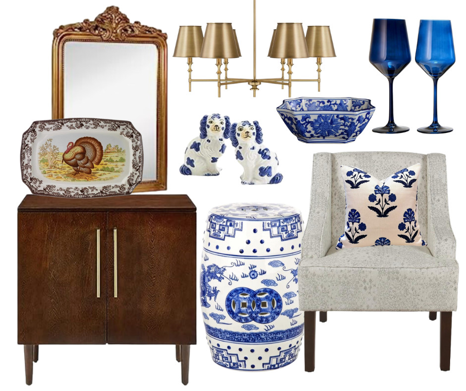 Dining room decor Grandmillennial style | Amazon (US)