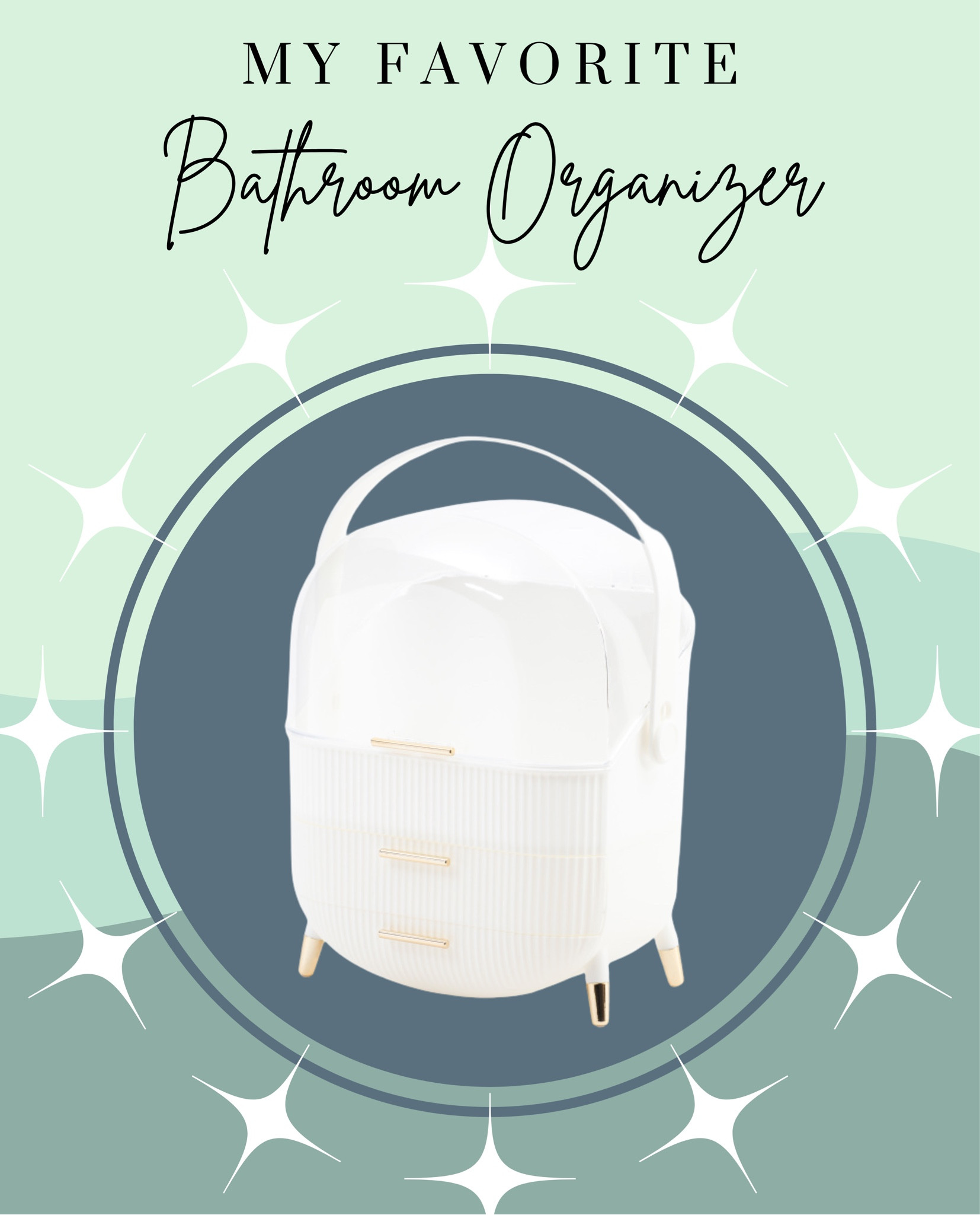 This little bathroom organizer is AMAZING! I love the little drawers and it makes everything look so organized! 

#LTKHome #LTKFindsUnder50 #LTKGiftGuide