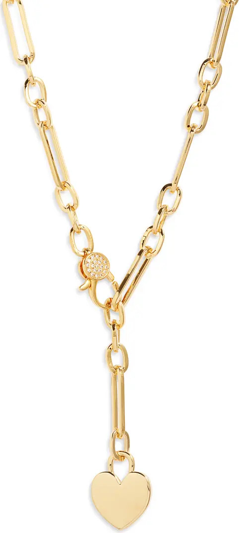 Nordstrom Bold Chain Heart Lariat Necklace | Nordstrom | Nordstrom