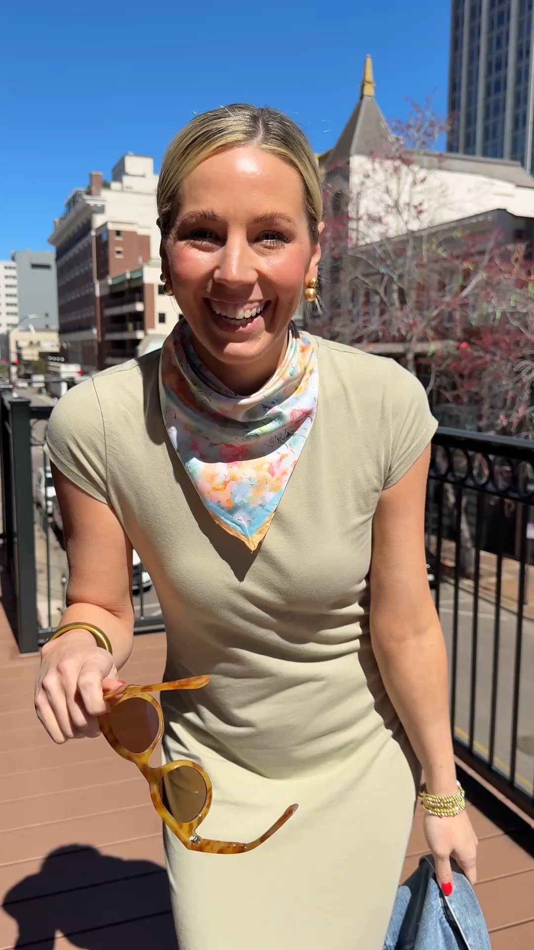 My Friday in the office on a Thursday means it’s a casual outfit kind of day!
Dress and shoes: Target, I’m in the size small. This has been washer and dried so it did shrink a little on me. Size up if in between!
Scarf- Avara code is BOBBI15
Earrings- Lisi Lerch 
Sunglasses- Ryan Simkhai (can’t link on LTK)
Jacket- Gap Factory 

#LTKFindsUnder50 #LTKWorkwear #LTKWatchNow