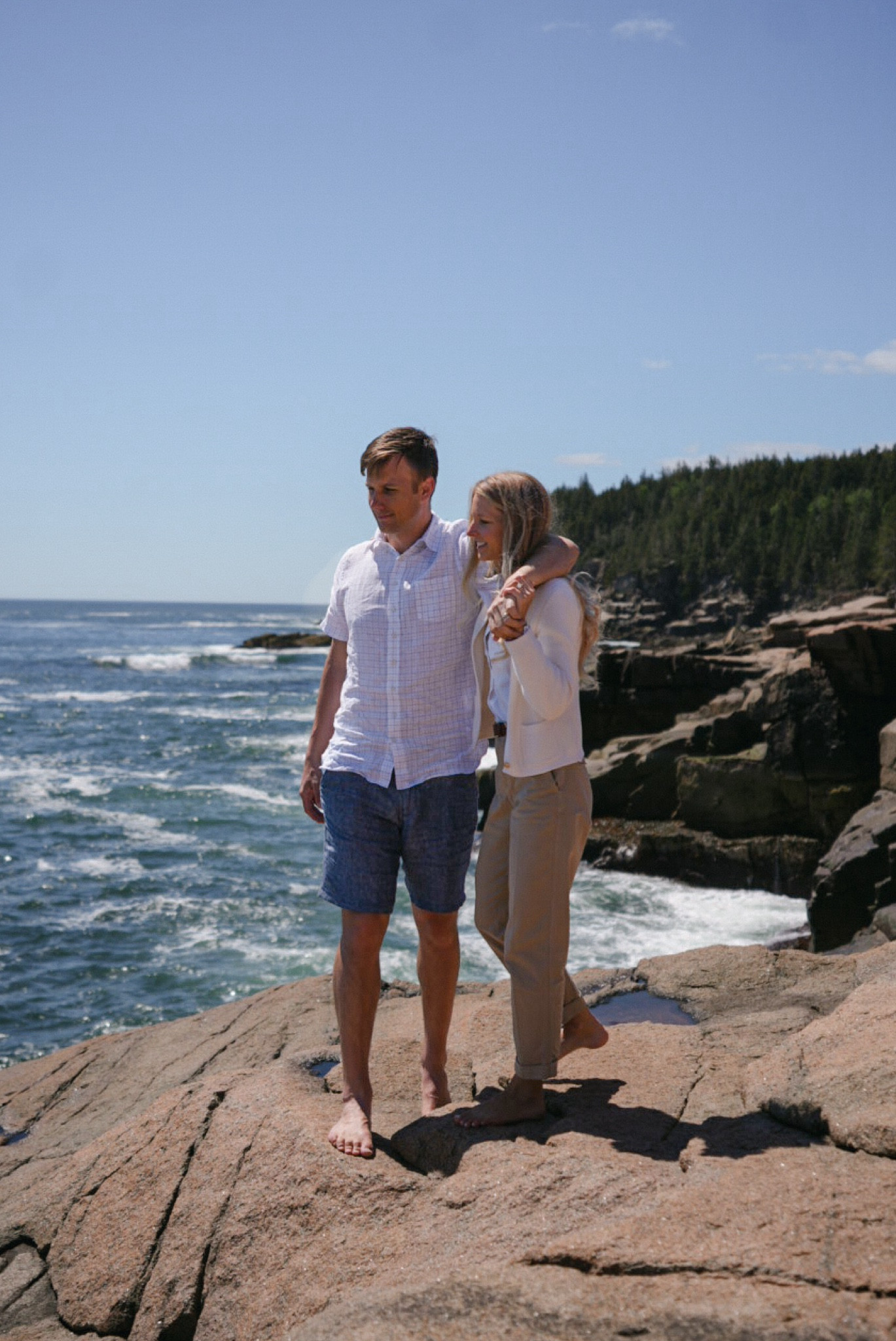 Couples outfit —travel outfit — vacation outfits 

Tan pants with an embroidered top & the classic Emilie cardigan from J. Crew for her and a white linen shirt and blue linen shorts for him — it’s a classic combination.

This cardigan fits tts and is SO good. It looks great with any outfit. Seriously, dresses, skirts, pants, even athleisure. It's 100% cotton and the gold buttons add the perfect amount of femininity.

It's a great travel outfit that helps you feel and look more put together while still being comfortable.

Also, the perfect amount of layers for cool morning and warm days.

Classic style, timeless outfit, travel outfit, coastal style, vacation outfit, what to pack for Europe, European style, tan pants, White cotton shirt, cardigan with gold buttons, jcrew, Sezane, spring, fall, easy travel outfit, summer travel outfits, coastal outfit, beach day, west coast, east coast

#LTKStyleTip #LTKSeasonal #LTKTravel